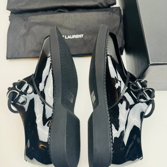 Yves Saint Laurent YSL Teddy 10 Lace Up Shoes Black EU 39.5 US 6.5 main image 10